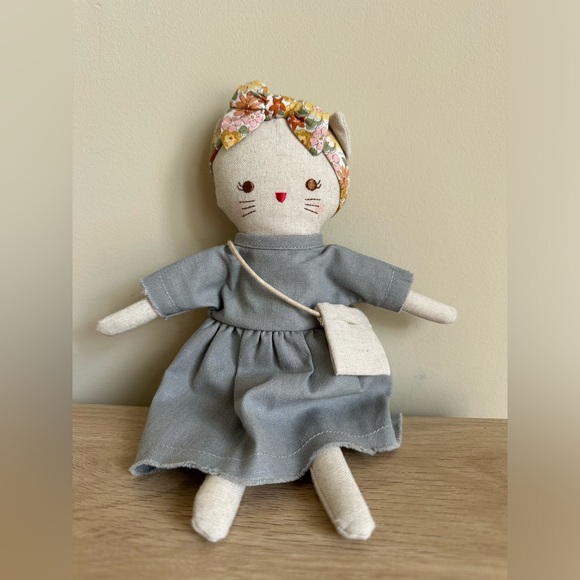 Anthropologie Other - Alimrose Anthropologie Cat Plush Doll Stuffed Animal Mini Lilly Kitty Doll 27cm